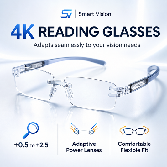 Smart Vision 4K Reading Glasses