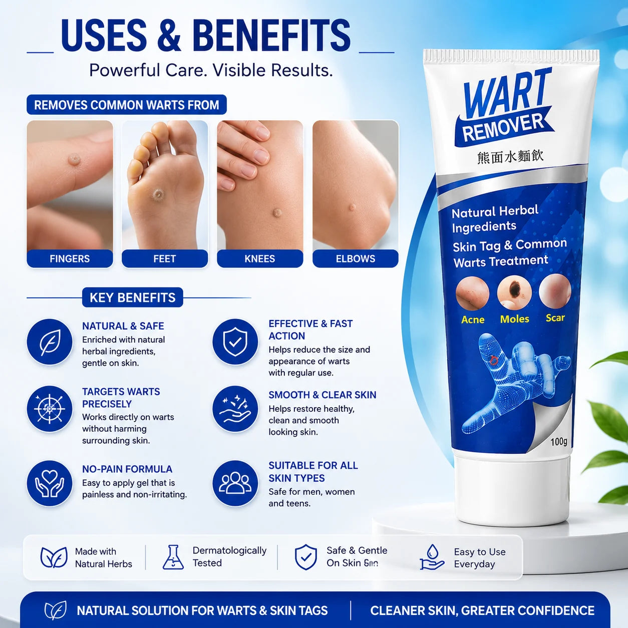 Clinically Proved ☑️ Wart Remover Cream